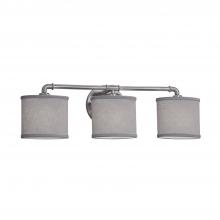  FAB-8463-30-GRAY-NCKL - Bronx 3-Light Bath Bar