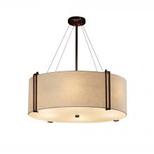 Justice Design Group FAB-9517-CREM-DBRZ - Reveal 48" Drum Pendant