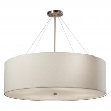 Justice Design Group FAB-9594-WHTE-NCKL-LED8-5600 - Classic 36” LED Drum Pendant