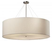 Justice Design Group FAB-9597-WHTE-NCKL-LED8-5600 - Classic 48” LED Drum Pendant