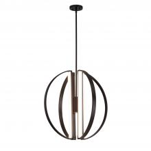 Justice Design Group NSH-4302-MBLK - Liv 24" LED 5-Light Chandelier