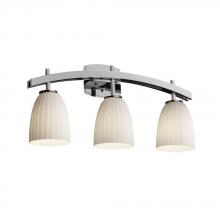 Justice Design Group FSN-8593-15-OPAL-CROM - Archway 3-Light Bath Bar