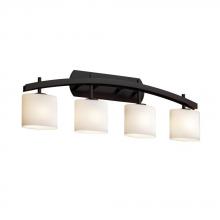 Justice Design Group FSN-8594-10-WEVE-DBRZ - Archway 4-Light Bath Bar