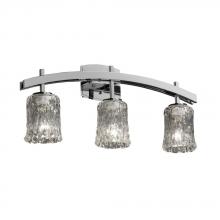 Justice Design Group GLA-8593-16-WHTW-NCKL - Archway 3-Light Bath Bar