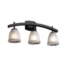 Justice Design Group GLA-8593-26-WHTW-NCKL - Archway 3-Light Bath Bar