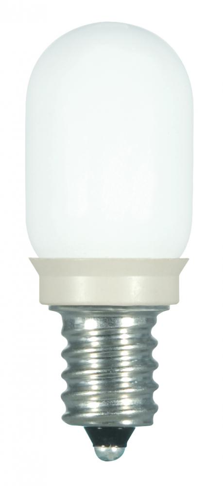 0.8 Watt LED; T6; Frost; 2700K; Candelabra base; 120 Volt; Carded