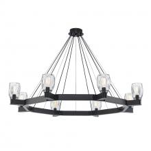 Trans Globe 11685 BK - Harmony Hills 5 - Light Dimmable Wagon Wheel Dining Chandelier