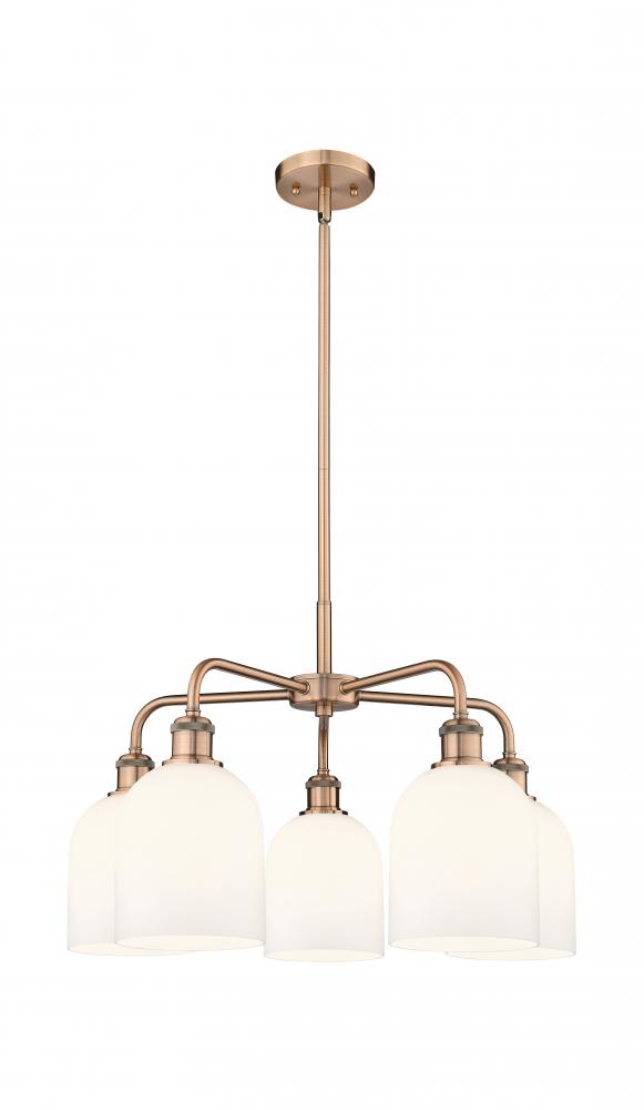 Bella - 5 Light - 24 inch - Antique Copper - Chandelier