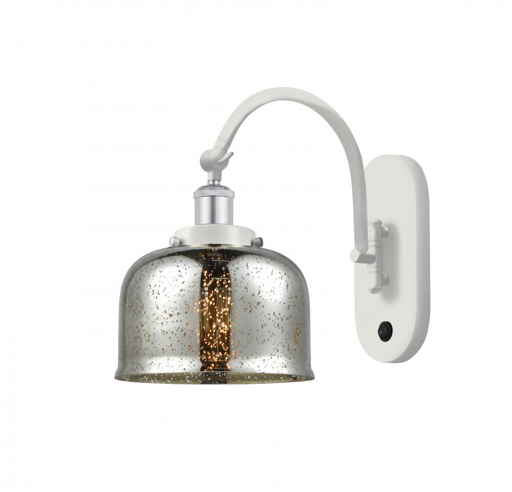 Bell - 1 Light - 8 inch - White Polished Chrome - Sconce