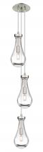 Innovations Lighting 103-451-1P-SN-G451-5CL - Owego - 3 Light - 7 inch - Brushed Satin Nickel - Multi Pendant