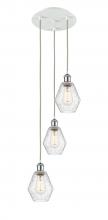 Innovations Lighting 113B-3P-WPC-G654-6 - Cindyrella - 3 Light - 13 inch - White Polished Chrome - Cord Hung - Multi Pendant