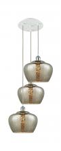 Innovations Lighting 113B-3P-WPC-G96-L - Fenton - 3 Light - 18 inch - White Polished Chrome - Cord Hung - Multi Pendant