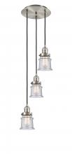 Innovations Lighting 113F-3P-SN-G184S - Canton - 3 Light - 12 inch - Brushed Satin Nickel - Cord hung - Multi Pendant