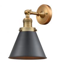 Innovations Lighting 203-BB-M13-BK-LED - Appalachian - 1 Light - 8 inch - Brushed Brass - Sconce