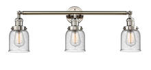  205-PN-G54 - Bell - 3 Light - 30 inch - Polished Nickel - Bath Vanity Light