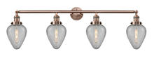 Innovations Lighting 215-AC-G165-LED - Geneseo - 4 Light - 43 inch - Antique Copper - Bath Vanity Light