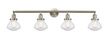 Innovations Lighting 215-SN-G324 - Olean - 4 Light - 43 inch - Brushed Satin Nickel - Bath Vanity Light