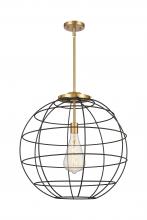  221-1S-SG-CE-22-BK - Lake Placid - 1 Light - 22 inch - Satin Gold - Pendant