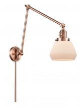 Innovations Lighting 238-AC-G171 - Fulton - 1 Light - 8 inch - Antique Copper - Swing Arm