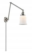 Innovations Lighting 238-SN-G181 - Canton - 1 Light - 6 inch - Brushed Satin Nickel - Swing Arm