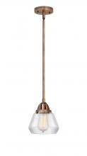 Innovations Lighting 288-1S-AC-G172-LED - Fulton - 1 Light - 7 inch - Antique Copper - Cord hung - Mini Pendant