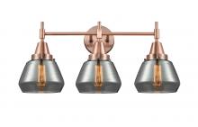 Innovations Lighting 447-3W-AC-G173 - Fulton - 3 Light - 25 inch - Antique Copper - Bath Vanity Light