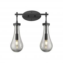 Innovations Lighting 451-2W-BK-G451-5SM - Owego - 2 Light - 17 inch - Matte Black - Bath Vanity Light