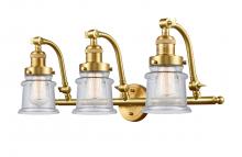 Innovations Lighting 515-3W-SG-G184S-LED - Canton - 3 Light - 28 inch - Satin Gold - Bath Vanity Light