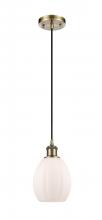 Innovations Lighting 516-1P-AB-G81 - Eaton - 1 Light - 6 inch - Antique Brass - Cord hung - Mini Pendant