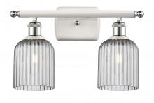 Innovations Lighting 516-2W-WPC-G559-5SM - Bridal Veil - 2 Light - 15 inch - White Polished Chrome - Bath Vanity Light