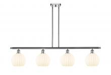 Innovations Lighting 516-4I-PC-G1217-8WV - White Venetian - 4 Light - 48 inch - Polished Chrome - Stem Hung - Island Light