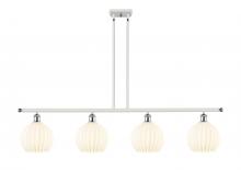 Innovations Lighting 516-4I-WPC-G1217-8WV - White Venetian - 4 Light - 48 inch - White Polished Chrome - Stem Hung - Island Light