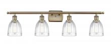 Innovations Lighting 516-4W-AB-G442-LED - Brookfield - 4 Light - 36 inch - Antique Brass - Bath Vanity Light