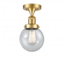 Innovations Lighting 517-1CH-SG-G204-6 - Beacon - 1 Light - 6 inch - Satin Gold - Semi-Flush Mount