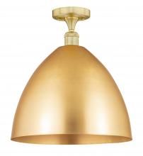 Innovations Lighting 616-1F-SG-MBD-16-SG - Bristol - 1 Light - 16 inch - Satin Gold - Semi-Flush Mount