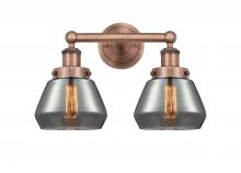 Innovations Lighting 616-2W-AC-G173 - Fulton - 2 Light - 16 inch - Antique Copper - Bath Vanity Light