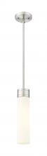 Innovations Lighting 617-1S-SN-G617-11WH - Boreas - 1 Light - 3 inch - Satin Nickel - Stem Hung - Mini Pendant