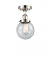 Innovations Lighting 916-1C-PN-G204-6 - Beacon - 1 Light - 6 inch - Polished Nickel - Semi-Flush Mount