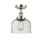 Innovations Lighting 916-1C-PN-G74-LED - Bell - 1 Light - 8 inch - Polished Nickel - Semi-Flush Mount