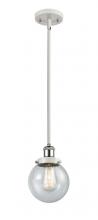 Innovations Lighting 916-1S-WPC-G204-6 - Beacon - 1 Light - 6 inch - White Polished Chrome - Mini Pendant