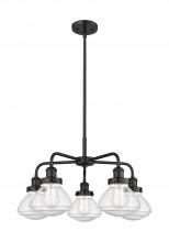 Innovations Lighting 916-5CR-BK-G324 - Olean - 5 Light - 25 inch - Matte Black - Chandelier