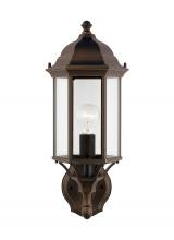 Generation Lighting 8838701-71 - Sevier traditional 1-light outdoor exterior medium uplight outdoor wall lantern sconce in antique br