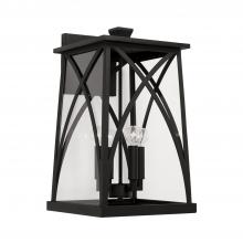 Capital 946541BK - 4 Light Outdoor Wall Lantern