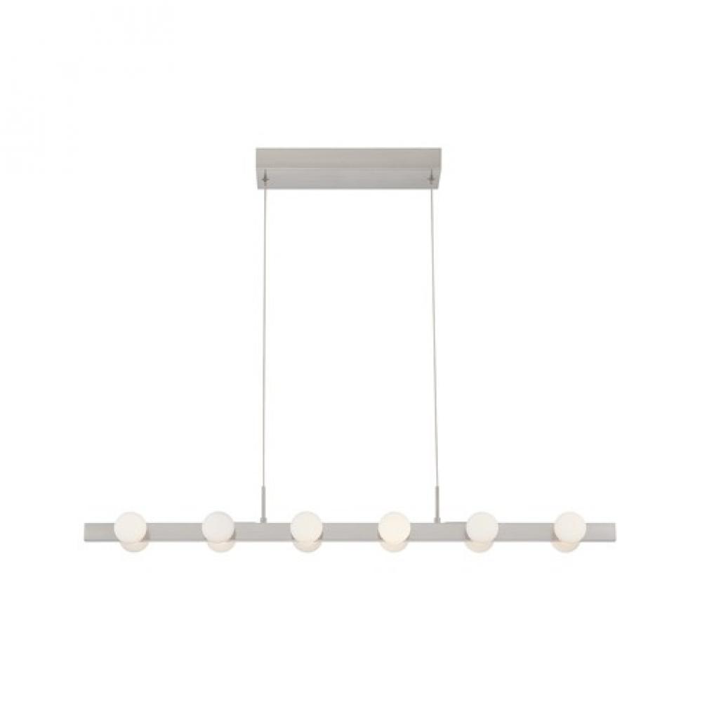 Rezz 36-in Brushed Nickel LED Linear Pendant