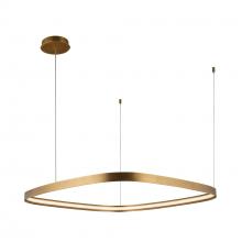 Kuzco Lighting Inc PD78031-VB - Yukon 31-in Vintage Brass LED Pendant