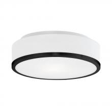 Kuzco Lighting Inc FM6012-BK-5CCT - Charlie 12-in Black LED Flush Mount