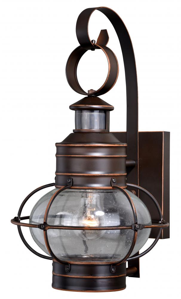 Chatham Motion Sensor Dusk to Dawn Outdoor Wall Light Burnished Bronze