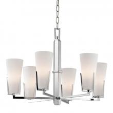  1806-PC - 6 LIGHT CHANDELIER