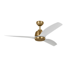 Visual Comfort & Co. Fan Collection 3AVLR54SBD - Avila 54" Dimmable Integrated LED Indoor/Outdoor Satin Brass Ceiling Fan with Light Kit