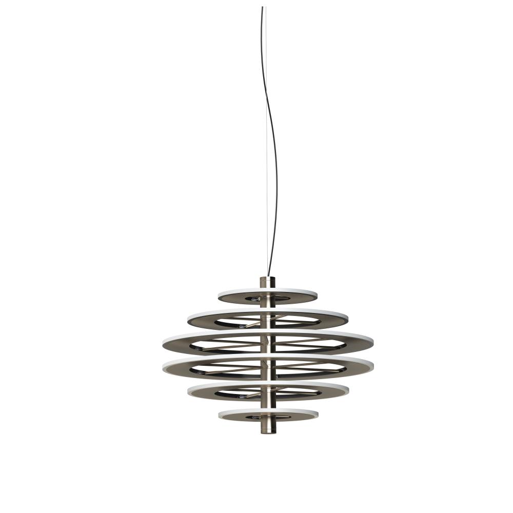 Staxx 28" Pendant, 6-tier Profile Series - Satin Nickel